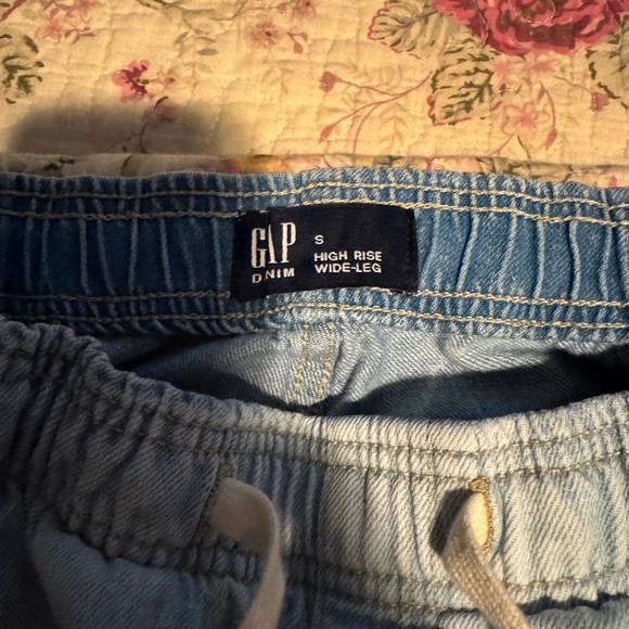 Light Blue Drawstring Pants - Picture 2 of 8